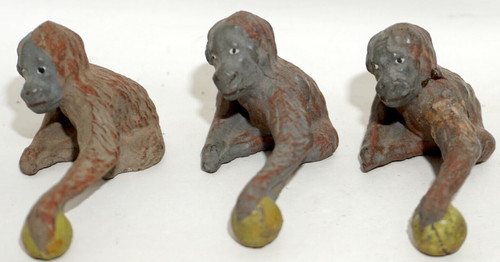 Massefigur affe mit - ball, 3