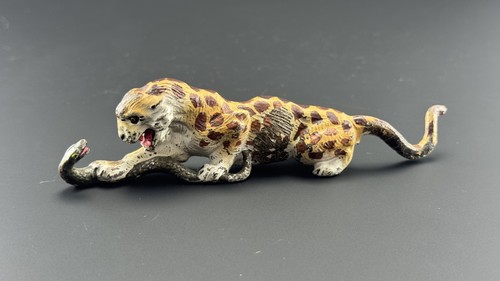 Lineol leopard mit schlange - lineol,